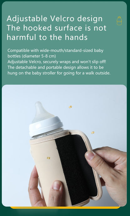 Digital display bottle insulation package warm milk milk regulator portable heater heating constant temperature 20-speed adjustm