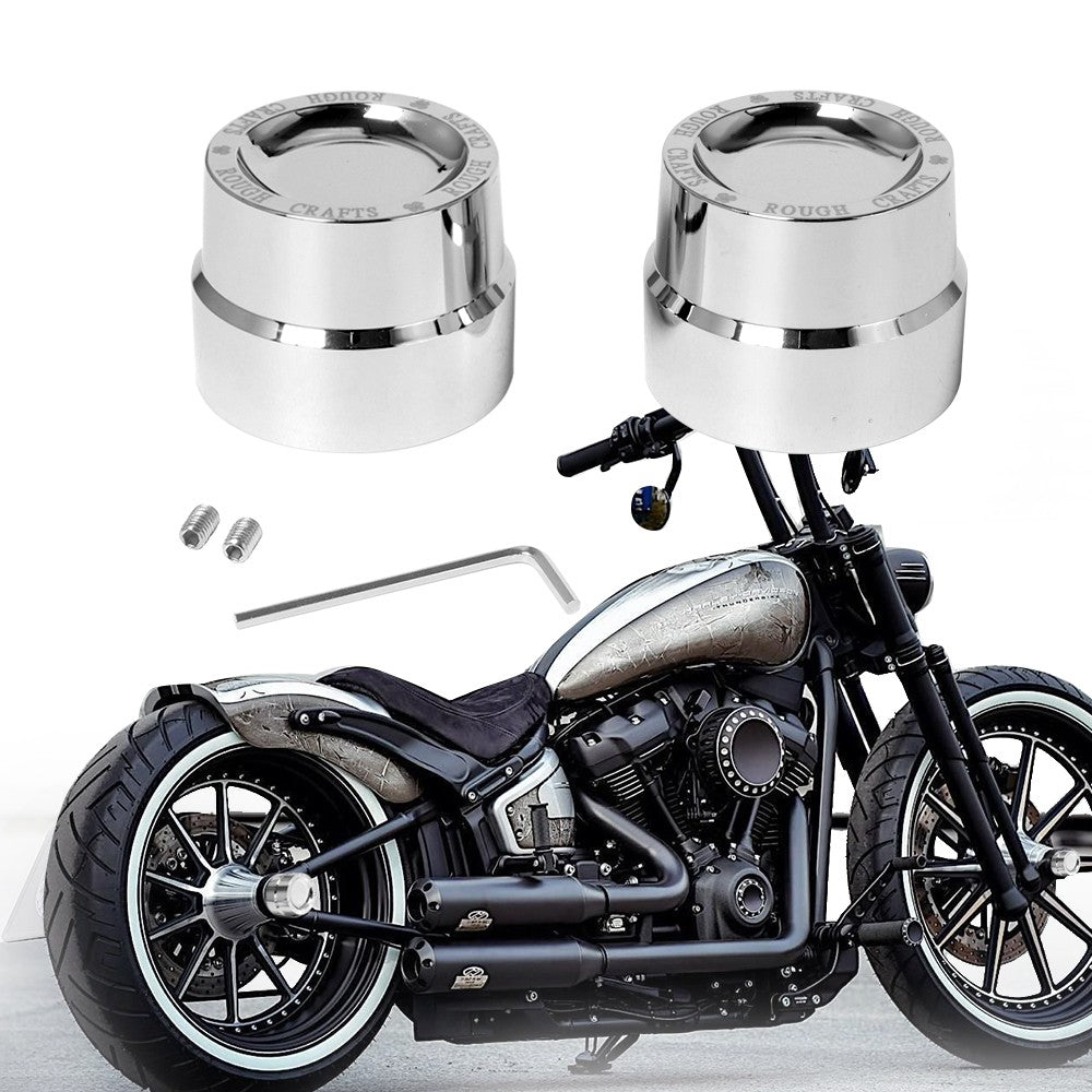 Para Harley Sportster XL 883 1200 Dyna Softail Fat Boy Touring Street Road Electra Tri Glide Capas Porcas Eixo Dianteiro Traseiro;0
