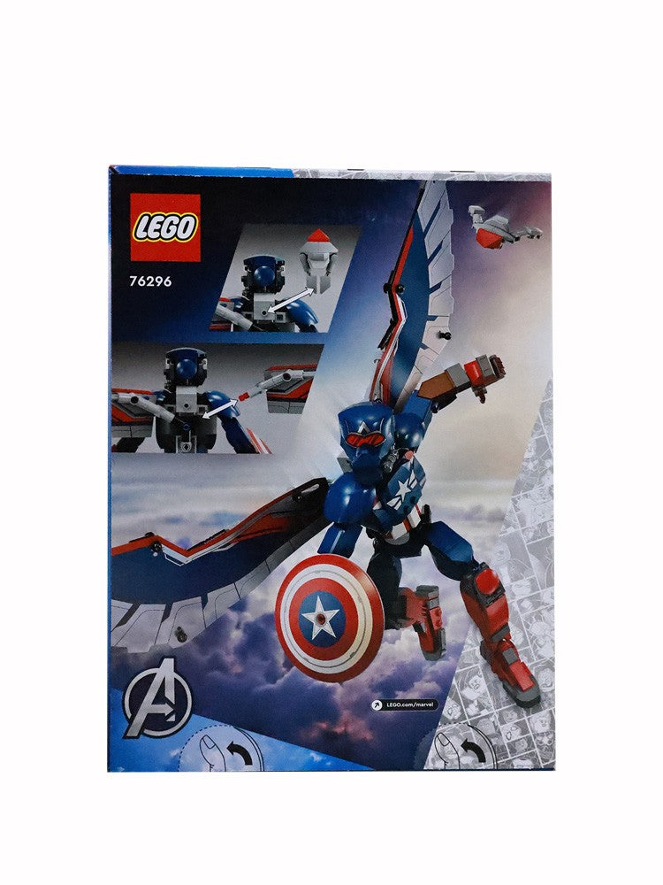 Lego Marvel Série 76296 Novo Capitão América Modelo Infantil Educacional Montado Bloco de Construção Brinquedo de Presente