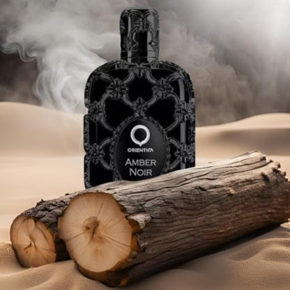 Orientica Amber Noir Eau De Parfum com Notas de Figo, Elemi e Sândalo – Uma Fragrância Amadeirada Ambarada Ousada e Sofisticada para Homens e Mulheres