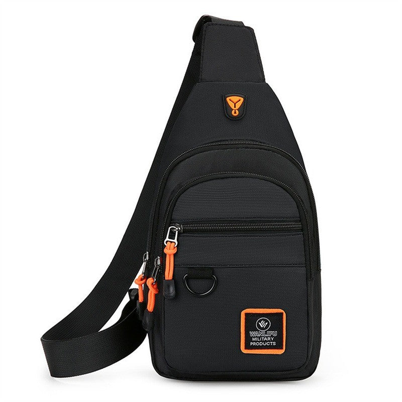 New Men Shoulder Bag Business Chest Multi-Layer Single Crossbody Portable