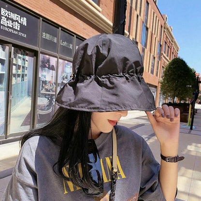 Women Summer Bucket Hat Quick Dry Drawstring Basin Hats For Girls Lady UV Protection Waterproof Panama Cap