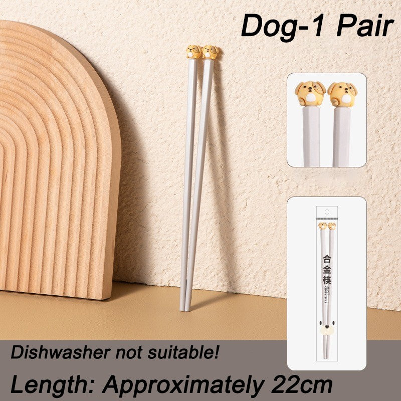 22cm 3D Bonitos Desenhos Animados Animais Hashi Para Crianças Hashi Chinês Comida Sushi Varas Casa Cozinha Louça Jantar Ferramenta de Cozinha