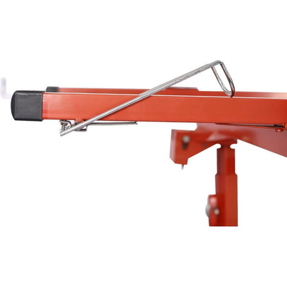 YC113 Drywall Lift Panel Hoist, 11 Ft (Max Height) Sheetrock Jack Lifter for Ceiling, Rolling Caster Wheels, 11', Red