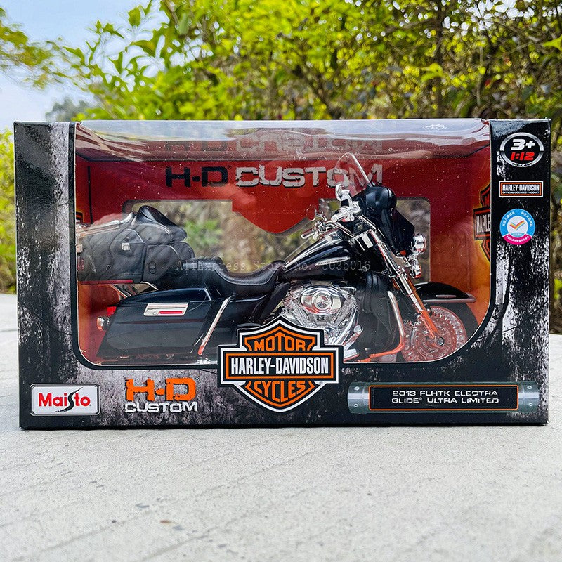Maisto 1:12 Vários estilos para escolher motocicleta Harley 2013 FLHTK GLIDE Veículos Die Cast Motocicleta Colecionável Modelo de Brinquedo