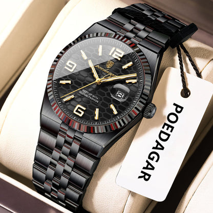 POEDAGAR Elegant Women's Watches High Quality Luxury Watch For Ladies Luminous Waterproof Date Women Quartz WristWatch Reloj+Box