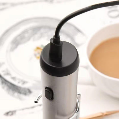 Kitchen Powerful Stirrer Milk Frother Handheld Foam Maker for Lattes Whisk Drink Mixer Coffee Electric Rechargable Egg Beater