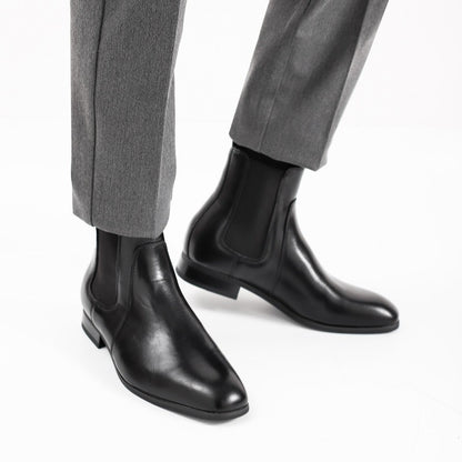 40~46 Botas Chelsea Masculinas 2024 Marca Confortável Moda Couro Botas Masculinas #KD431