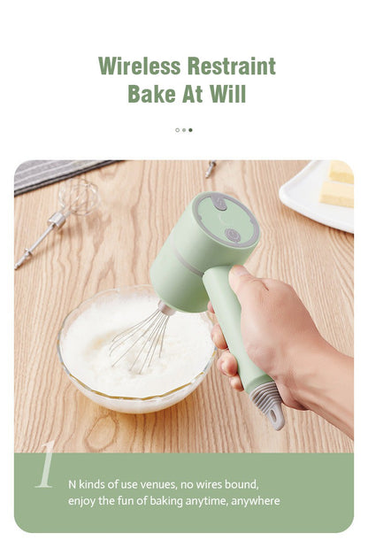 Mini Mixer Elétrico Portátil Sem Fio 3 Velocidades Liquidificador de Mão de Alta Potência Batedor de Massa Batedor de Ovos Ferramentas de Cozinha para Confeitaria
