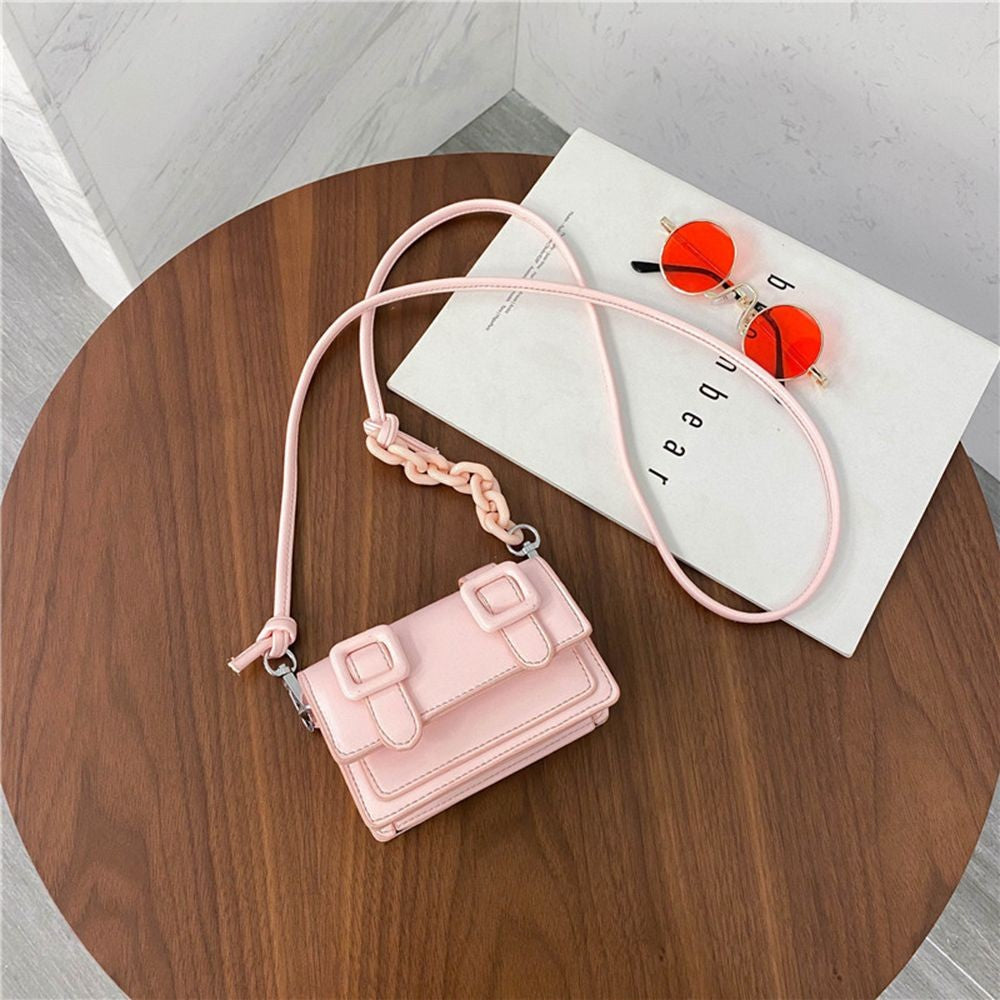 Mini Small Messenger Bags For Women Girl Chain Purse PU Leather Handbag Ladies Girl Crossbody Bags Designer 2022 Summer Yellow