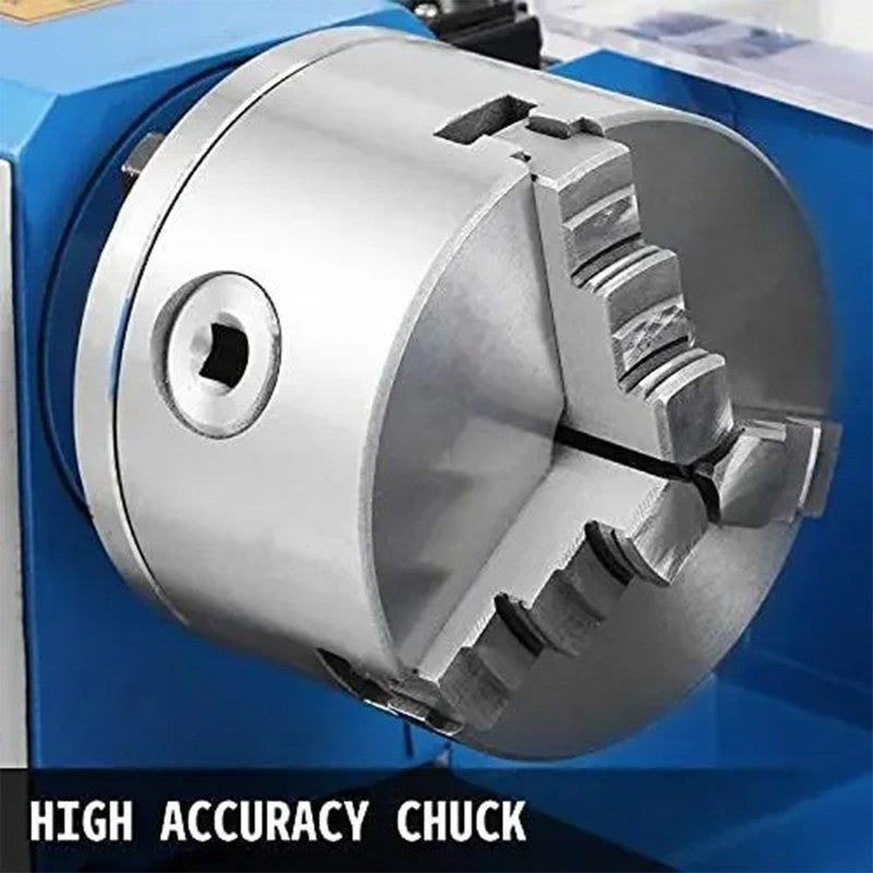 Máquina de torno para metal CJ0618 Mini 0-2500 RPM, velocidade variável, de bancada, multifuncional, de precisão, em metal