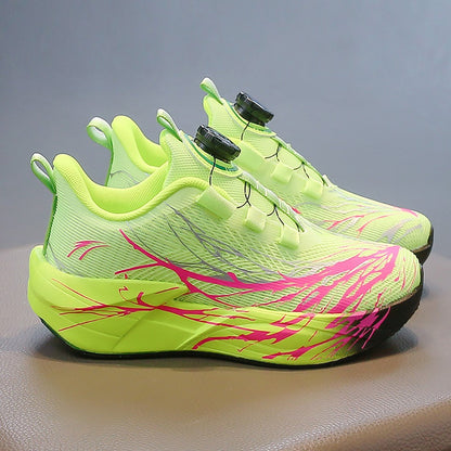 Autumn Sport Shoes For Children Mesh Breathable Teenager Kid's Sneakers Soft-soled Lightweight Boy's Girl's Running Shoes