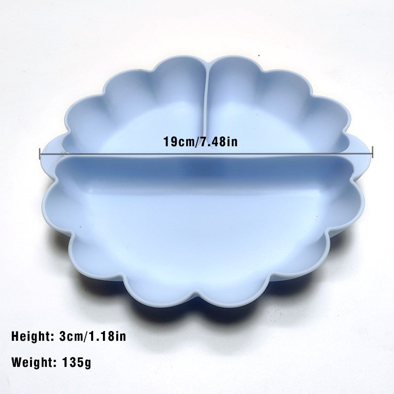 Free Name Printing Children's Tableware Set: Bib, Plate, Fork, Spoon - Silicone Material Personalized Gift