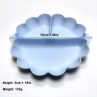 Free Name Printing Children's Tableware Set: Bib, Plate, Fork, Spoon - Silicone Material Personalized Gift