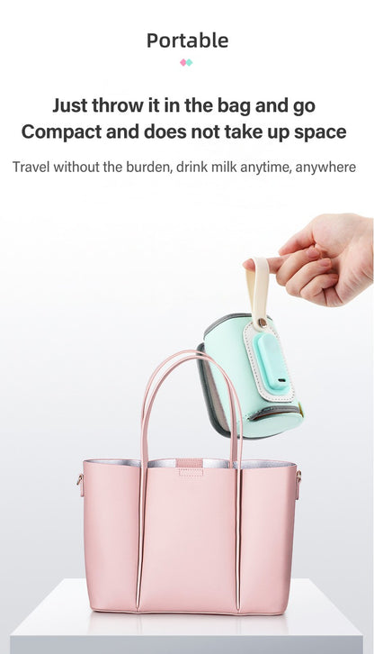 MAMIJOY  Portable Baby Bottle Warmer Feeding Bottle Heat Keeper Travel Warmer Cover USB Heater Outdoor Bottle Warmer