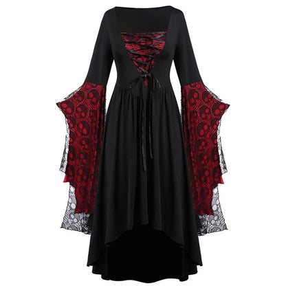 2024 Halloween Roleplay Women's Skeleton Strap Dress Colorful Cross-Border Fashionable Costume Skirt AE Stock Origin China