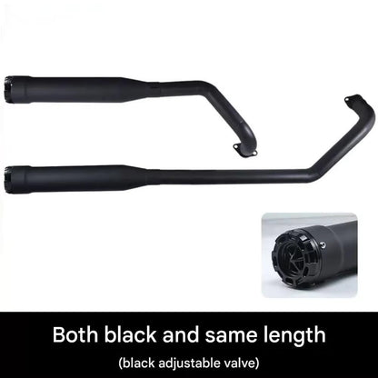For BENDA Chinchilla 300 modified accessories, double snake-shaped exhaust pipe, deep bass with rich horse hoof sound