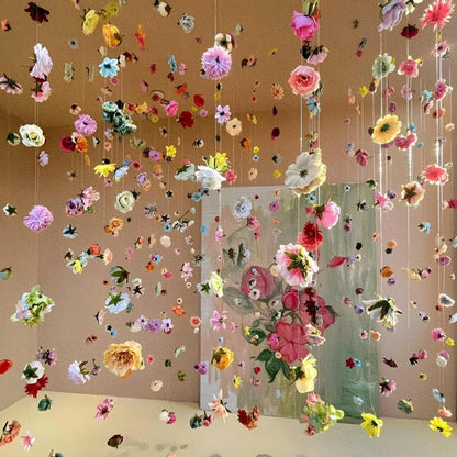 20Pcs Artificial Floating flower Curtain Wedding Couple Photo  Decorations DIY Floral Design Craft Supplies Home Party Decor