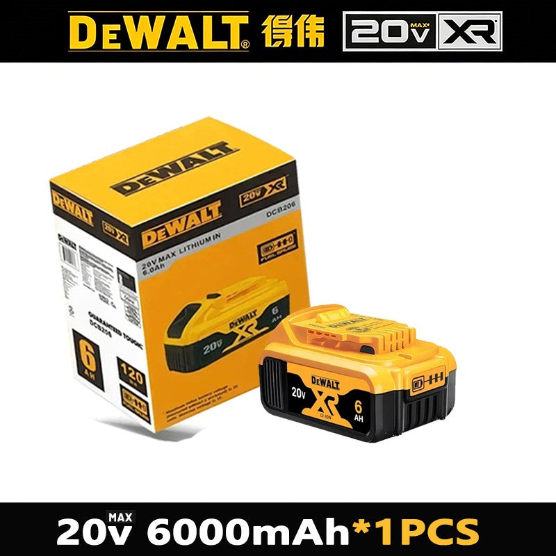 Bateria Dewalt 20V 100% Genuína, Bateria Recarregável de Íon de Lítio 2AH 5AH 6AH, Bateria de Substituição para Ferramentas Elétricas Dewalt DCB200
