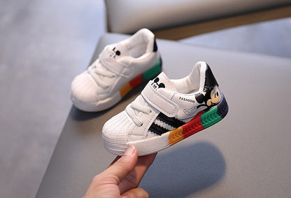 Spring And Autumn Boys And Girls Baby Walking Shoes Soft Sole Board Shoes Children's Single Shoes Anti Slip And Breathable Sneak