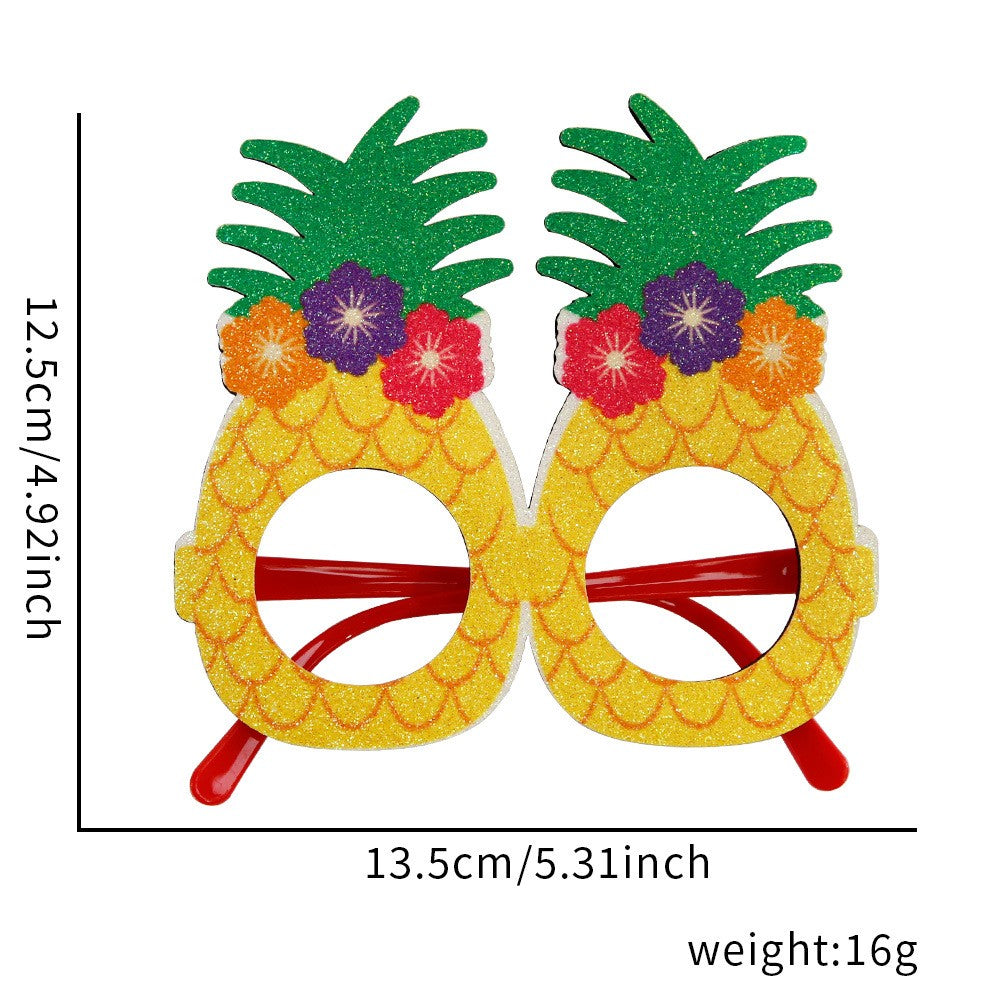 Hawaiian Party Glasses,Summer Flamingo Pineapple Coconut Glasses,Summer Beach Themed Birthday Party Decorations