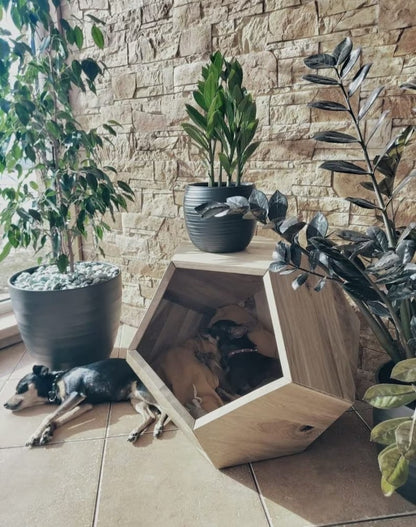 Móveis de madeira para animais de estimação, cama-caverna para gatos, casa para gatos