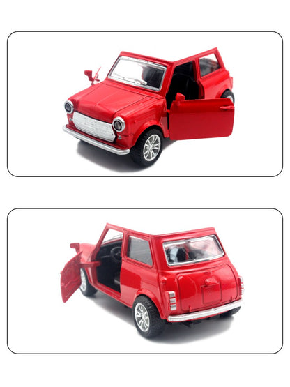 1:36 Liga Diecast Vintage Modelo de Carro FIAT MINI Clássico Modelo de Carro Miniatura com Fricção Réplica de Veículo para Presente de Coleção