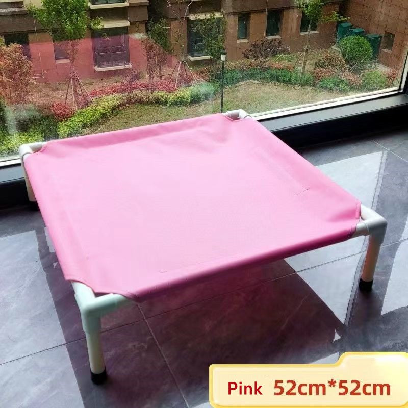 Cama de Acampamento para Animais de Estimação Cama Elevada para Cães Cama Dobrável para Acampamento de Filhotes Casa para Gatos Portátil Removível Lavável Camas para Filhotes Rede para Cães