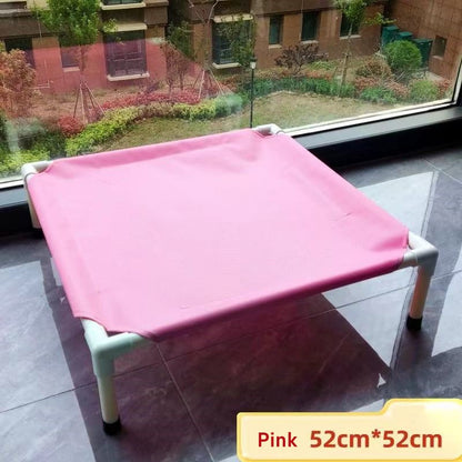 Cama de Acampamento para Animais de Estimação Cama Elevada para Cães Cama Dobrável para Acampamento de Filhotes Casa para Gatos Portátil Removível Lavável Camas para Filhotes Rede para Cães