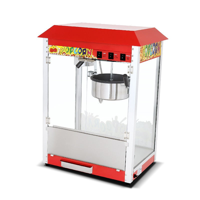 Máquina de Pipoca Automática Industrial Comercial Equipamento de Lanche para Uso Doméstico e em Cinemas