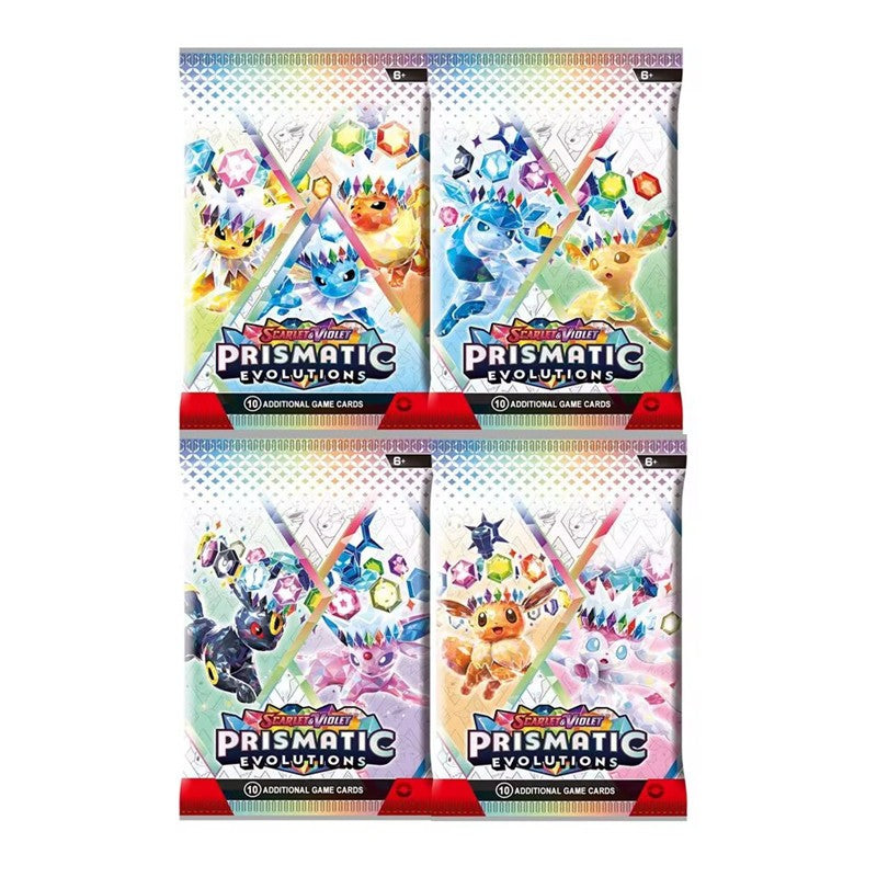 360 Cartas Pokémon Evoluções Prismáticas Escarlate Violeta 151 Tempestade Prateada Destinos de Paldea Cartas de Troca de Batalha de Booster em Inglês
