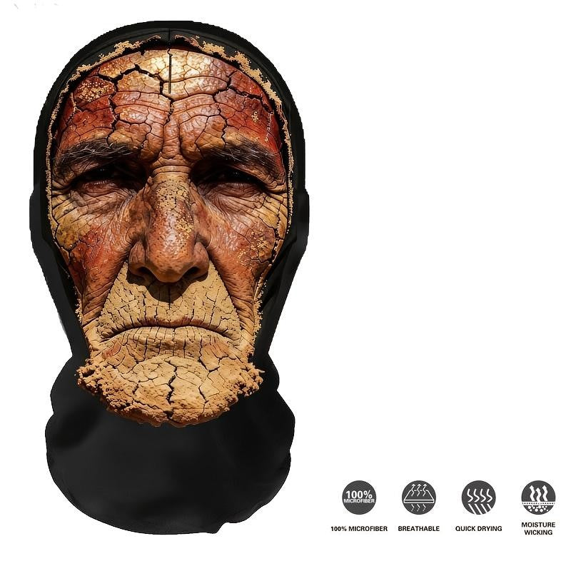 Red Soil Skull Mesh Mask — Stretchy, Breathable, and Suitable Stay Mysterious While Breathing Easy. Perfect for Halloween