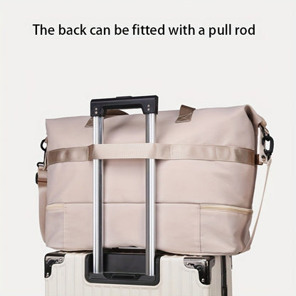 Large Capacity Multi-Functional Travel Duffel Bag & Gym Tote with Multiple Compartments, Durable Nylon Sports Bag