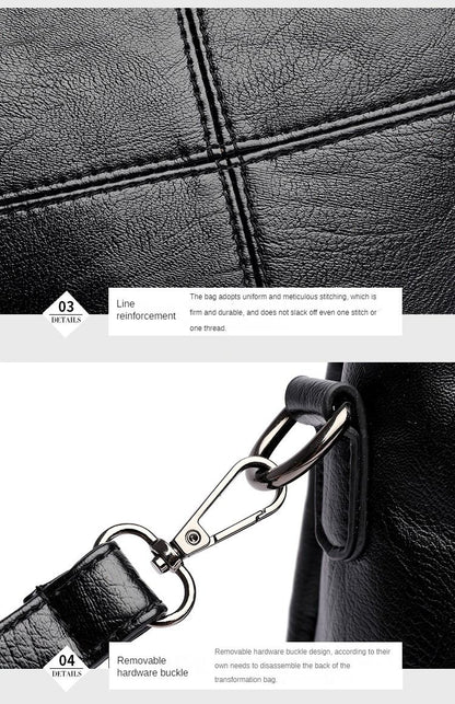 Women's Bags Retro Design Crossbody Bag Trend Quality PU Leather Bucket Shoulder Bags Small Handbags for Women