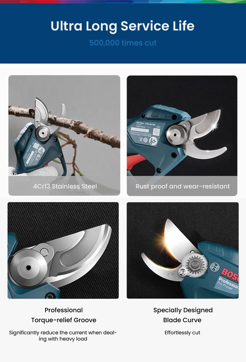 Lâminas de substituição Bosch para tesouras de poda Tesouras de poda elétricas sem fio Lâminas para acessório de ferramenta de jardim Pro Pruner