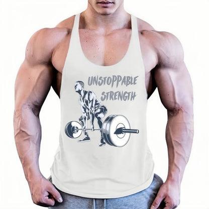 Mens Muscle Fitness Singlet, Gym Stringer Tank, Bodybuilding Vest, Fashion Quick-Dry Lightweight Sleeveless Workout Shirt