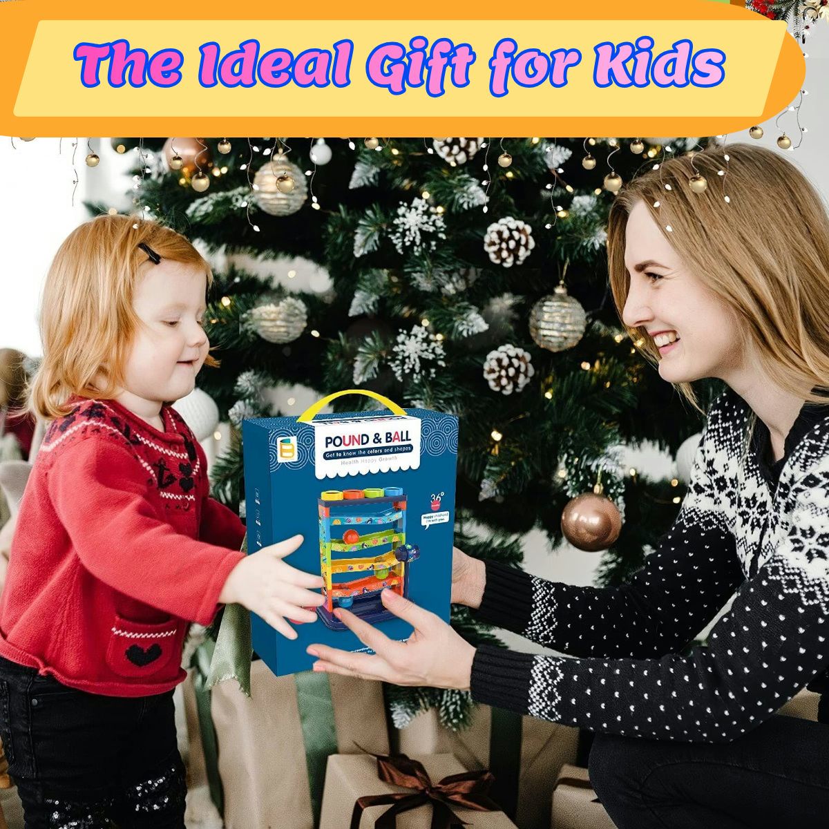 Brinquedo de Rampa Deslizante de Bolinhas de 5 Camadas Coloridas, Brinquedo Educacional de Batida, Brinquedo Montessori, Presente de Aniversário