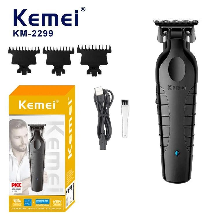 Kemei 2299 2296 T95 Professional Hair Clipper Cordless Trimmer Electric Foil Shaver Men Rechargeable Finish Hair Cutting Machine