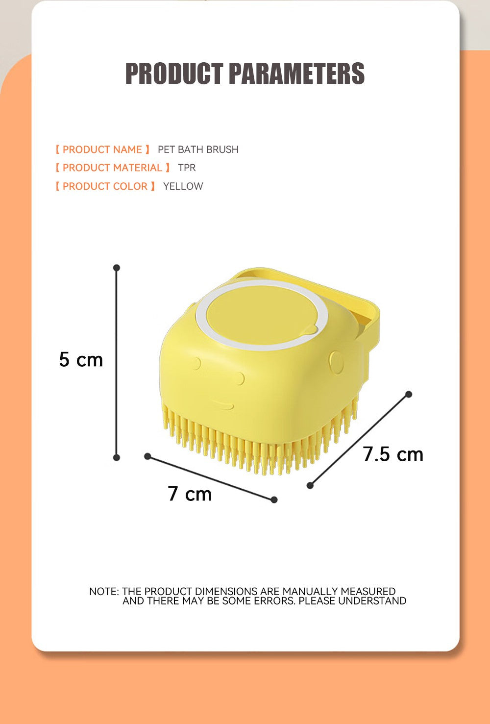 Escova de Banho para Cães Escova de Massagem para Animais de Estimação Dispensador de Shampoo Escova de Silicone Macio Cerdas de Borracha para Cães e Gatos Ferramenta de Banho e Higiene