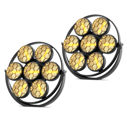 2PCS Stage Retro Lights 350W LED Linear Vintage Light COB Par Lights DMX Effect Lighting Projector for Concert Theater Live Show