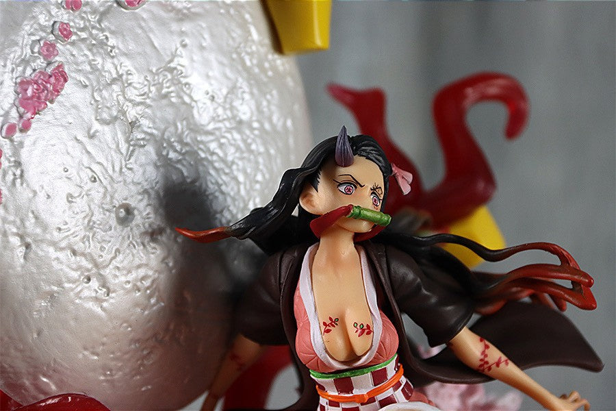 31cm Demon Slayer Kamado Nezuko Anime Girl Figura Modelo Gk Grande Estátua Meninos Coleção Decoração de Mesa Enfeite Brinquedos Presentes