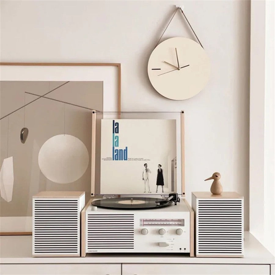 Korean style Wooden Wall Clock Minimalist Wood Silent Mute Clocks Bed Room Quartz Watch Furniture Hanging Ornaments Photo Prop