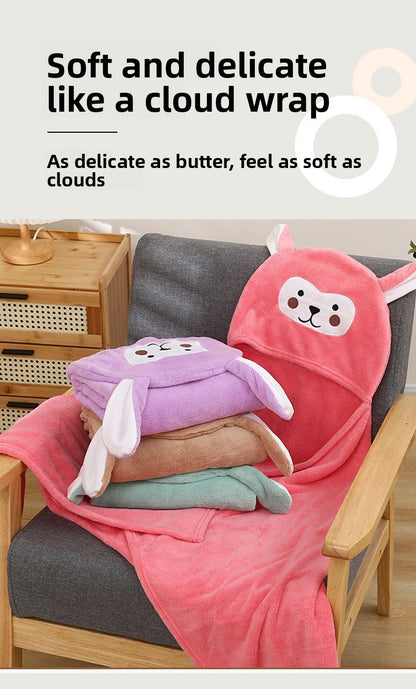 70x140CM Baby Bath Towel Hooded Ultra Soft Towel Highly Absorbent Bathrobe Blanket Toddlers Shower Gifts for Boys Girls