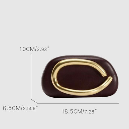 Brand Z Clutch Bag Metal Handle Design Luxury Evening Lipstick Bag Round Box Chain Bag Elegant Woman Shoulder Messenger Bags