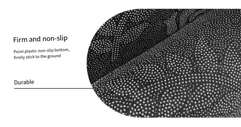 VIKAMA Christmas Welcome Doormat Lightweight, Machine-Washable Black & Gold Reindeer Print Rug Holiday Home Decor