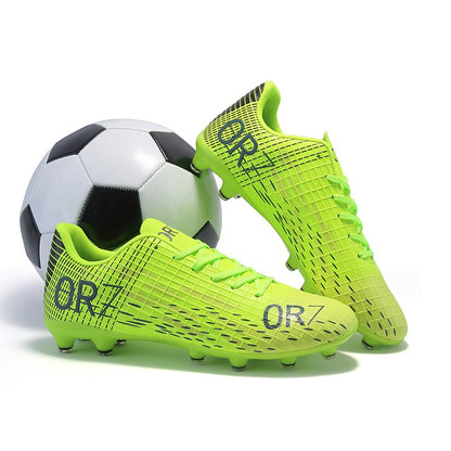 TF/FG Football Field Boots Original Men Women Studded Football Shoes Turf Match Ultralight Soccer Shoes Cleats Unisex Resistant