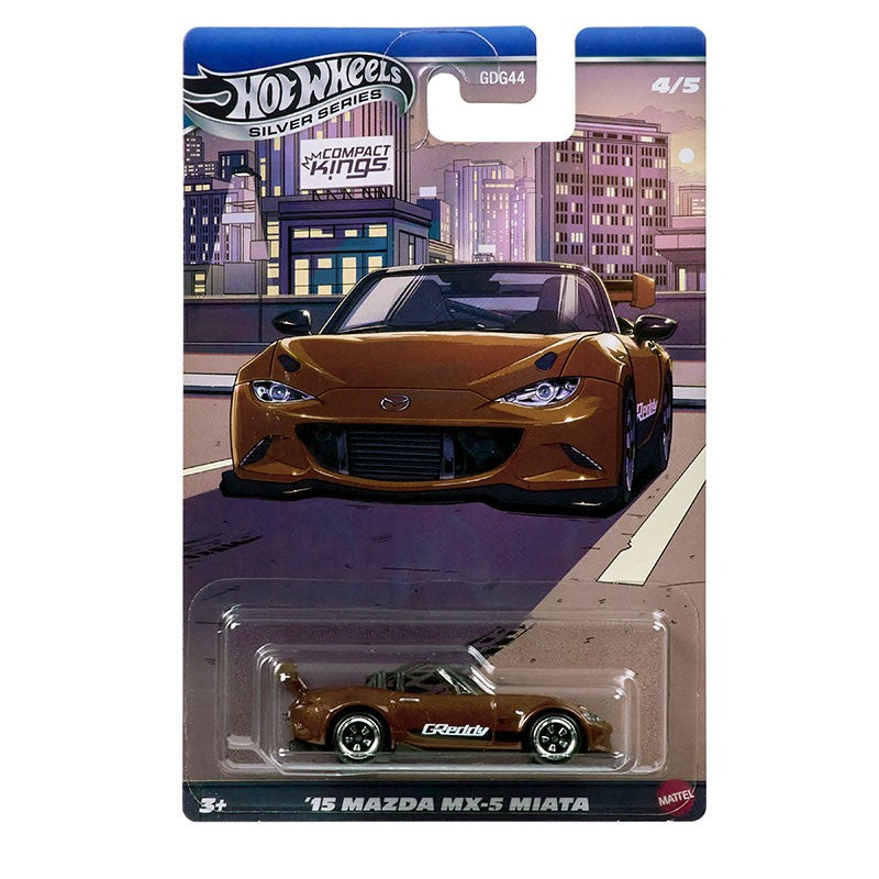 Hot Wheels GDG44-Q Compact Kings Series,Ford Fiesta Civic Subaru Mazda Nissan Sentra,1:64 Die-cast  Model Car Collector's Gift