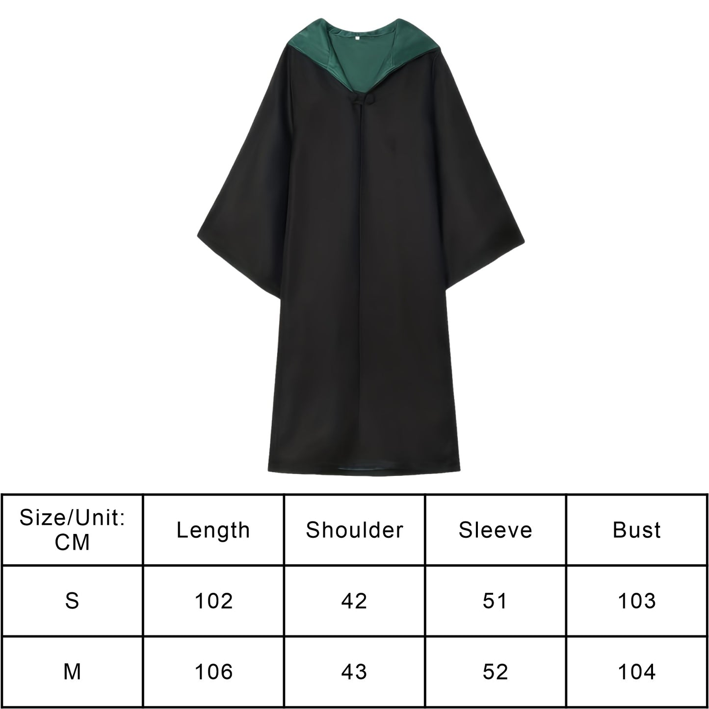 Hooded Wizard Robe Cloak Unisex Halloween Cosplay Costume Long Cape with Multi-Color Lining for Adults Carnival Party Outfits
