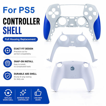 Full Set Replacement Housing Shell Case for PS5 DualSense Controller BDM-010/020/030/040/050 Custom DIY Faceplate with Tools