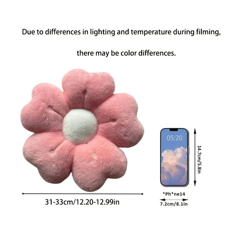 Flower Plush Throw Pillow Cute Daisy Stuffed Cushion Kawaii Sleeping Pillow Soft Office Chair Back Cushion Pet Mat Home Decor